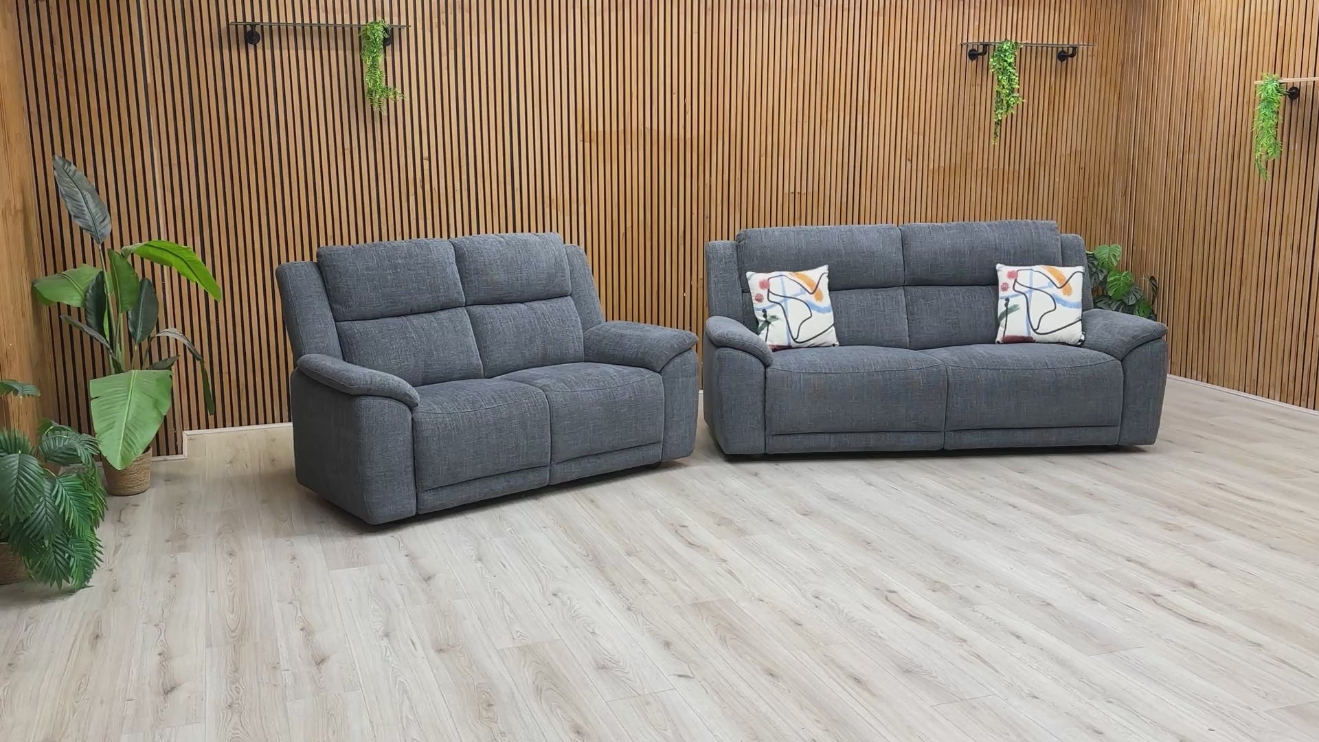 Video preview demonstrating the spacious and comfy design of the Utah 3+2 Sofa Set in a modern home setting.