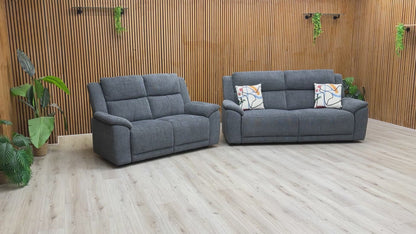 Video preview demonstrating the spacious and comfy design of the Utah 3+2 Sofa Set in a modern home setting.