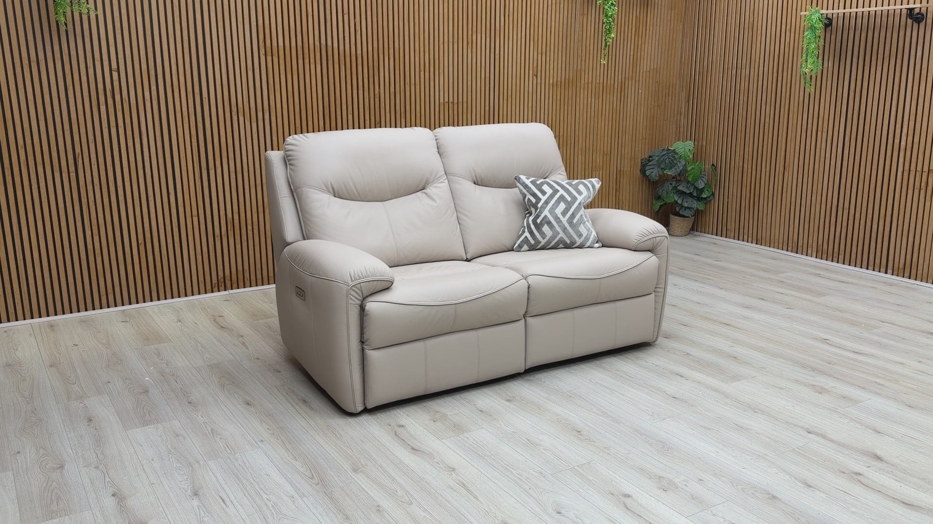 Video demonstration of the power reclining mechanism, power headrests, and power lumbar support features.