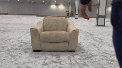 ‘Xavier’ Power Recliner Bfa-Bnn-R26 Cream Velvet Armchair