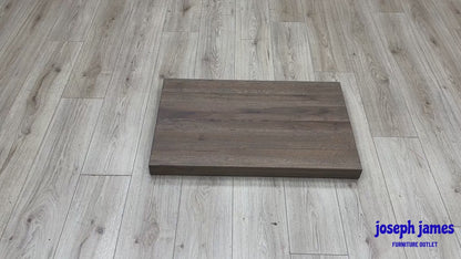 Bodahl ‘Roma’ 8 Vintage Grey Solid Oak Straight Edge 80cm Table Extension Leaf