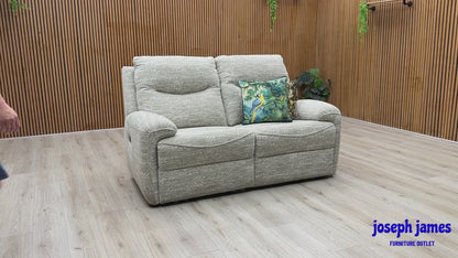 G Plan ‘Amesbury’ A049 Maddox Olive Fabric 2 Seater Power Recliner Sofa