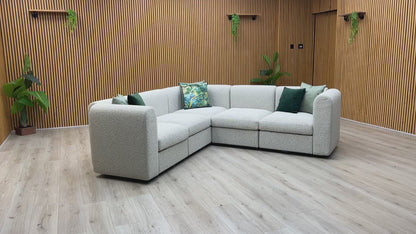 ‘New Sofables’ So Together Oatmeal Fabric Non Fluted Modular Corner Sofa
