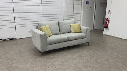 ‘Molly’ Silver Fabric 3 Seater Sofa