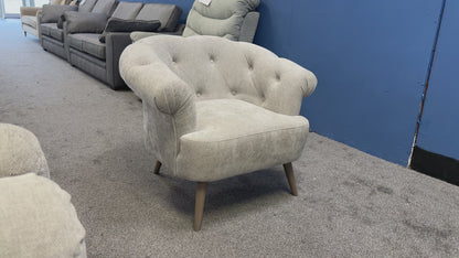 ‘Libertie’ Silver Catalina Chenille Accent Chair