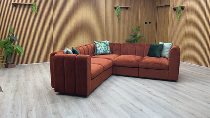 ‘New Sofables’ So Together Rust Orange Sofables Splendour Fabric Modular Corner Sofa