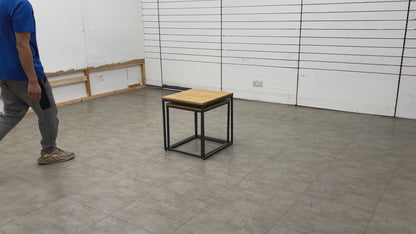 ‘Trend’ Solid Oak Square Nest of Tables