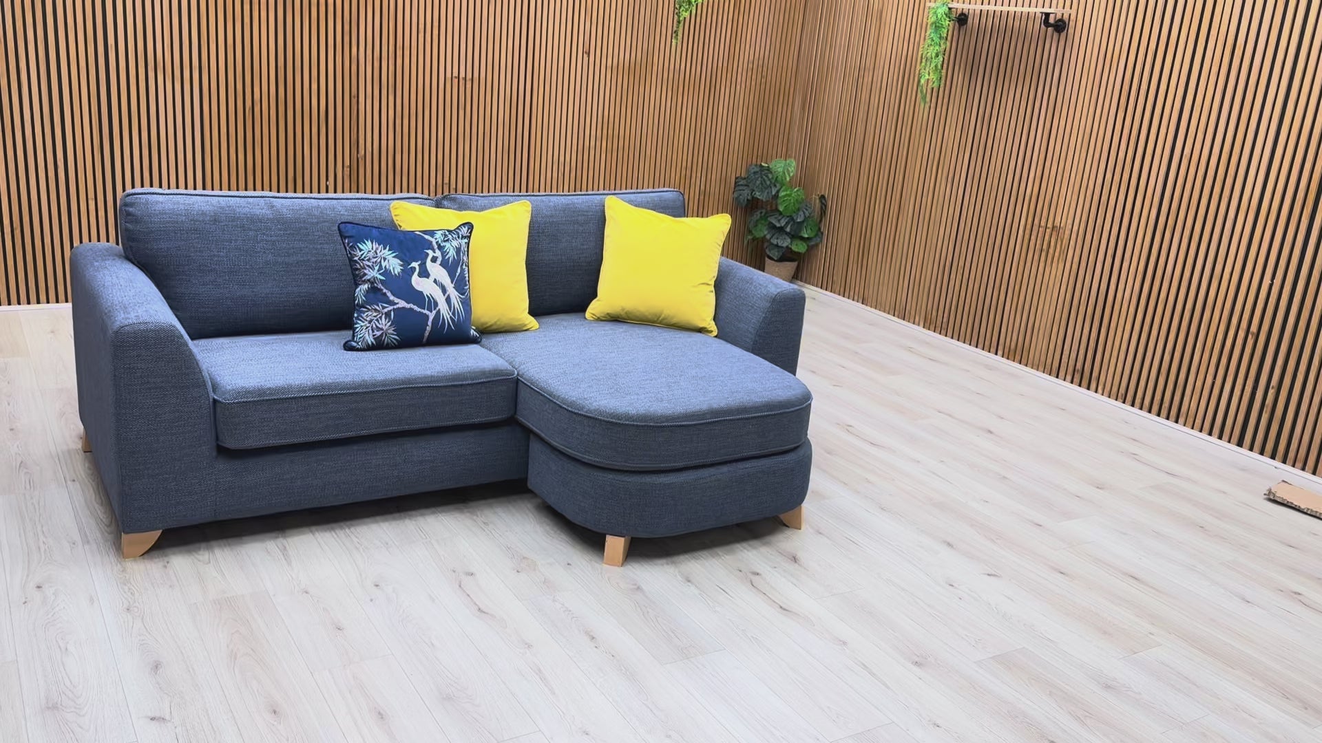 Video Preview for a product video, likely demonstrating the lounge feature or scale of the sofa.