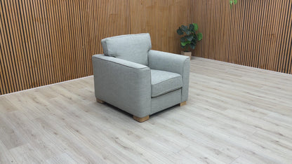 ‘Elora’ Kento 301 Warm Grey Dbf Woven Fabric Standard Armchair