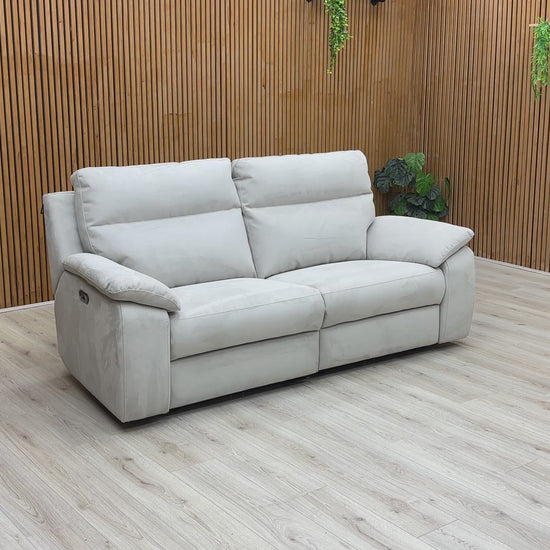 Video of smooth, electric movement of the power recline function on the Nicoletti Pepino sofa