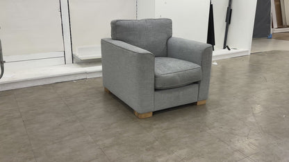 ‘Elora’ Kento Aqua Blue Standard Fabric Armchair