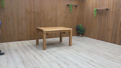 Video of smooth extension mechanism of the 'Bakerloo' Solid Oak Dining Table.