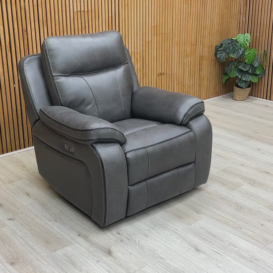 Video demonstrating the smooth Electric Power Recliner function of the 'Vinson' chair.