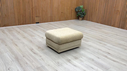 G Plan 'Kingsbury' C030 Kampala Beige Woven Fabric Storage Footstool
