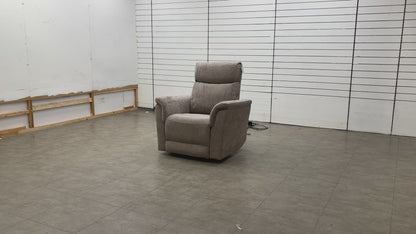 ‘Maude’ Mocha Tight Weave Fabric Power Recliner Chair