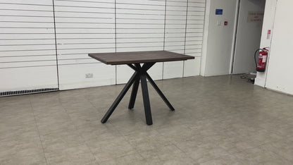 ‘Mars’ Dark Oak Solid Oak 130cm Bar Table