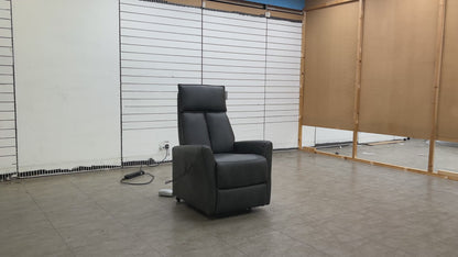 ‘Lomon’ Grey Faux Leather Lift & Rise Chair