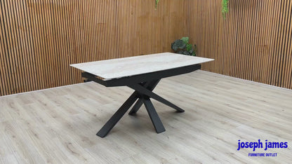 ‘Germain’ Marble Top 150cm Fixed Dining Table