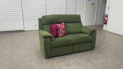 G Plan ‘Thornbury’ Plush Vine Green 2 Seater Velvet Sofa