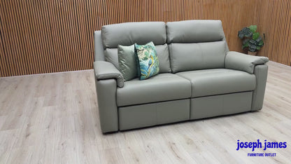 G Plan ‘Thornbury’ L858 Cambridge Olive Leather 3 Seater Sofa