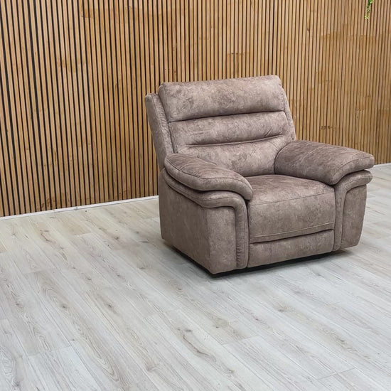 Product video tour of the ‘Berlin’ Marble Brown Velvet Armchair, demonstrating the fabric’s unique texture, seat comfort, and high-quality upholstery finish.