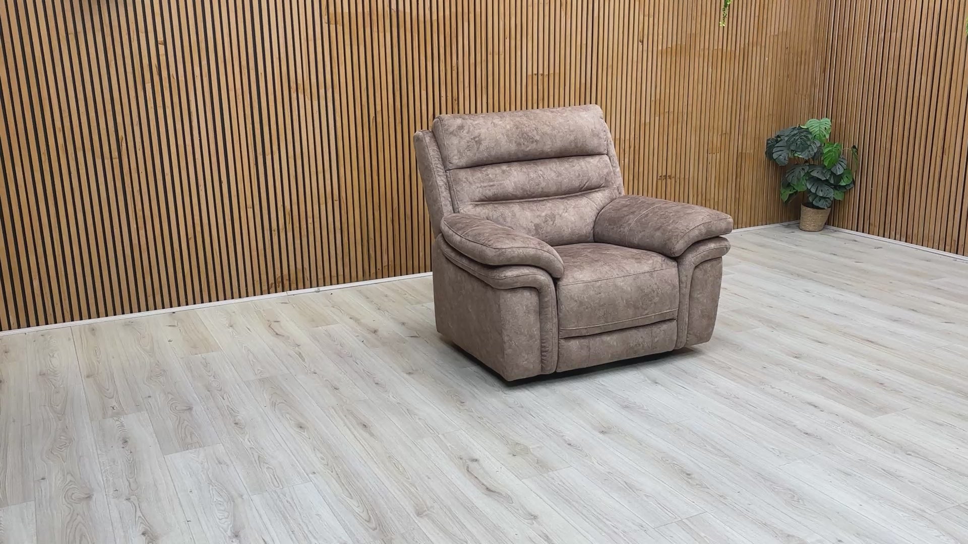 Product video tour of the ‘Berlin’ Marble Brown Velvet Armchair, demonstrating the fabric’s unique texture, seat comfort, and high-quality upholstery finish.
