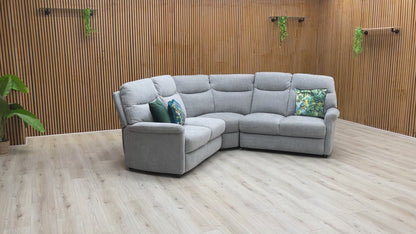 Video tour of the Compact Collection Lille sofa, showing the cushions and sturdy construction.