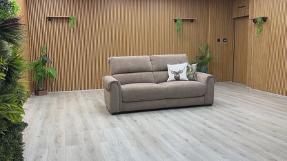 ‘Nixon’ Dexter Sand 43507 Fabric 3 Seater Sofa