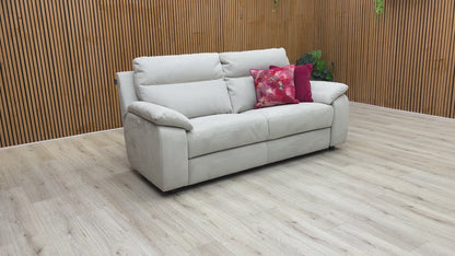 Video of construction and comfort features of the Nicoletti ‘Pepino’ Silver Suede 3 Seater Sofa.