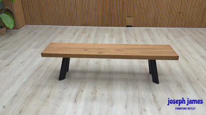 Bodahl ‘Athena’ 6 Old Bassano Solid Oak 180cm Dining Bench