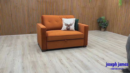 Waldo Sofa Bed 1400 WPF - Rust