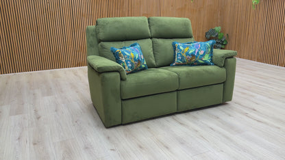 G Plan ‘Thornbury’ Plush Vine Green 2 Seater Velvet Sofa