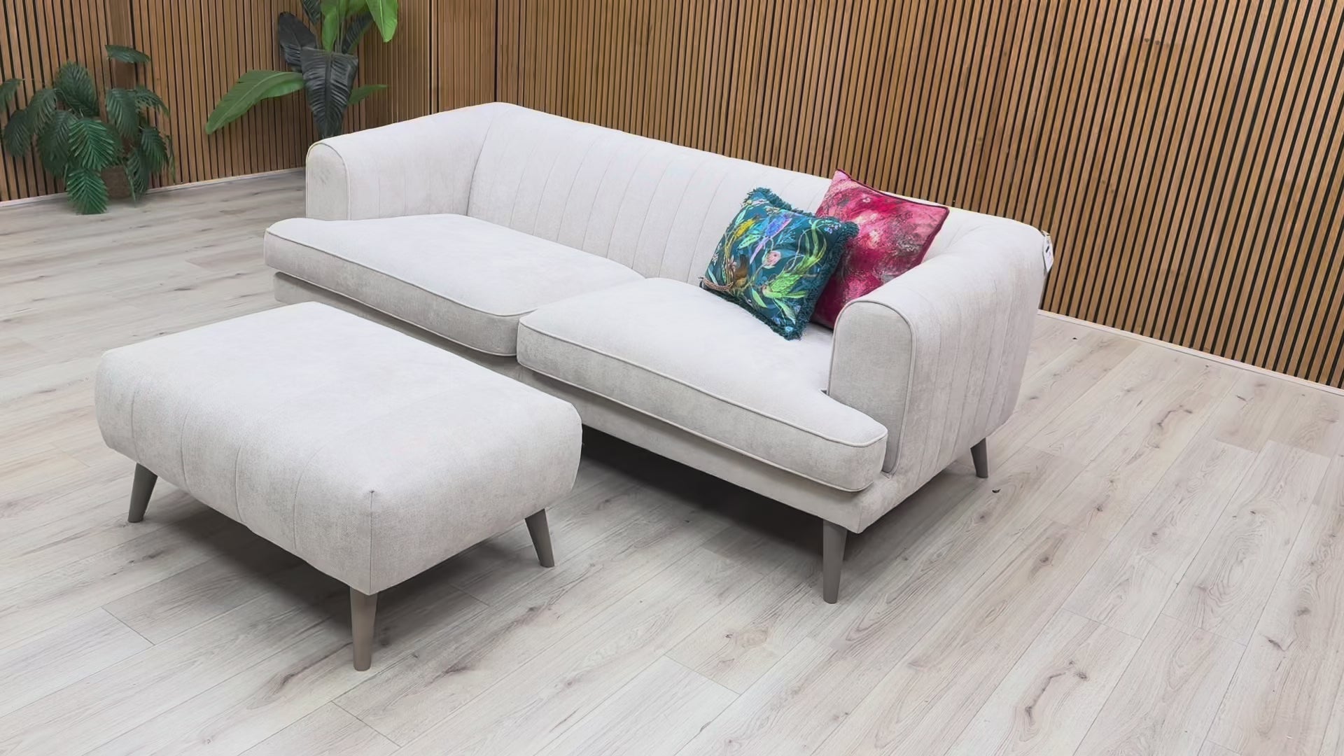  Video Preview for a product video, likely demonstrating the size or features of the sofa set.
