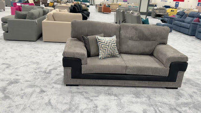 ‘Amazon’ Slate Jumbo Cord 3 Seater Sofa