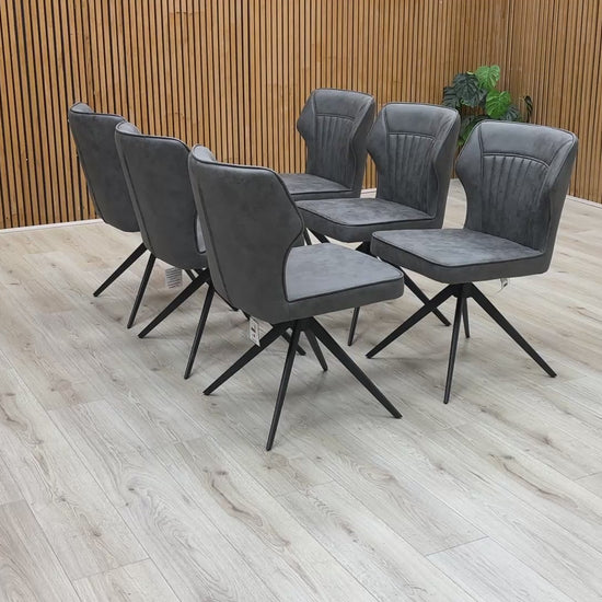 Video of the Aydin Dining Chair, emphasizing its modern, urban, and industrial style.