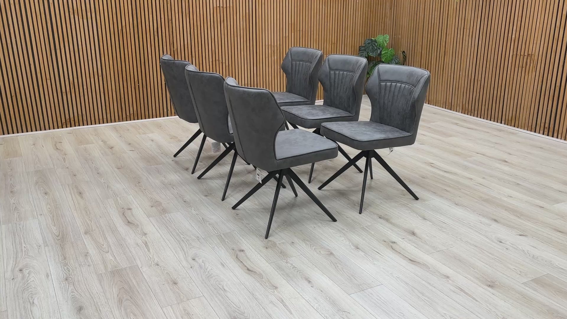 Video of the Aydin Dining Chair, emphasizing its modern, urban, and industrial style.