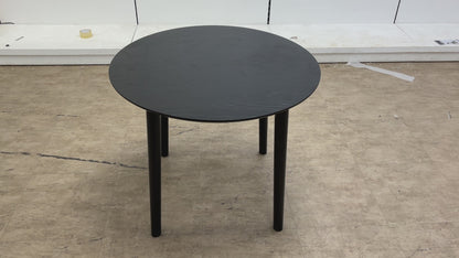 ‘Doolin’ Black wooden Circular Dining Table