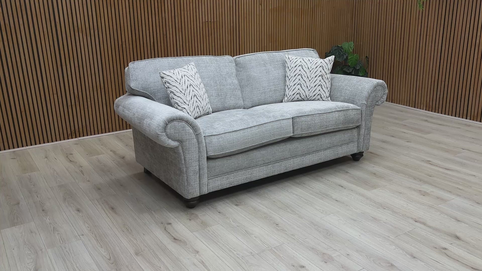 Video Preview for a product video, likely showing a demonstration of the sofa's comfort or fabric.