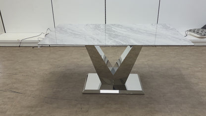 ‘Luann’ 160cm Marble Table
