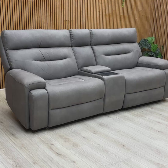 Video preview demonstrating the operation of the power recliners, power headrests, and the integrated massage function and media features.