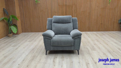 ‘Panache’ Manhattan Charcoal Grey Fabric Chair