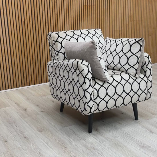 Video showcasing the Alexander & James Sumptuous Accent Chair's quality construction and comfort features.