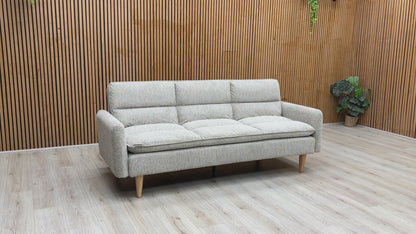 ‘Chill’ Natural Fabric Click Clack 3 Seater Sofa Bed