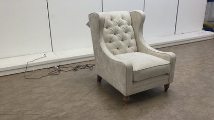 Boutique Collection ‘Blenheim’ Darwin Ivory Wing Chair