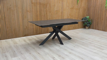 ‘Warrior’ Grey Sintered Stone 180cm Extending Dining Table