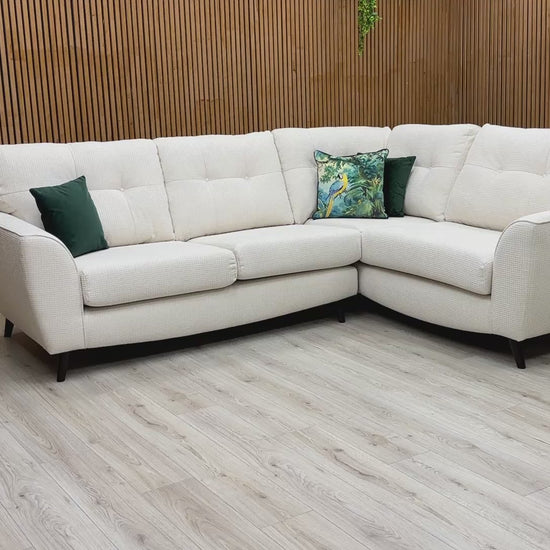 Video Preview for the DFS 'Dawson' Ivory Corner Sofa.