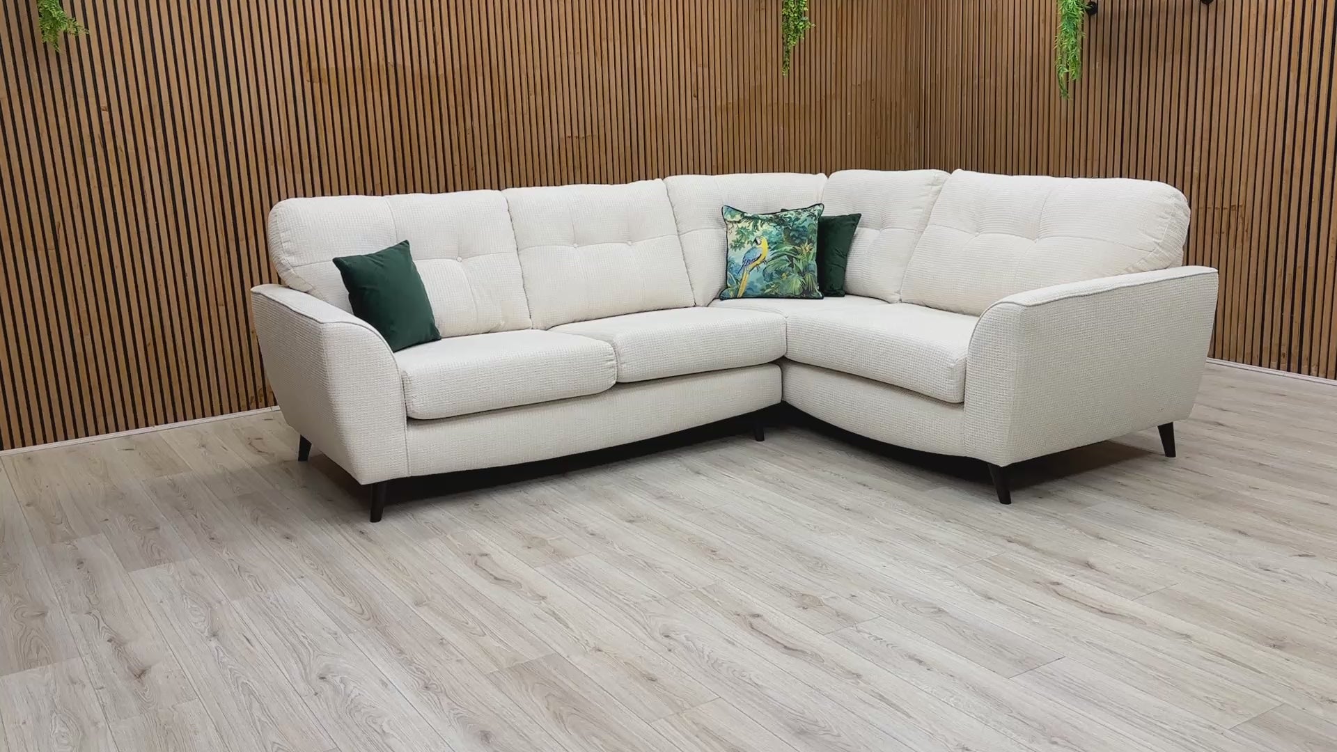 Video Preview for the DFS 'Dawson' Ivory Corner Sofa.
