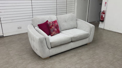 Couch & Co ‘Ollie’ Silver Velvet 2 Seater Sofa