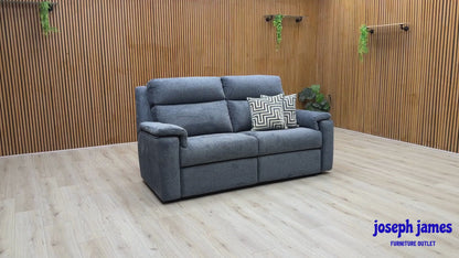 G Plan ‘Thornbury’ A223 Marim Denim Blue Fabric 3 Seater Sofa