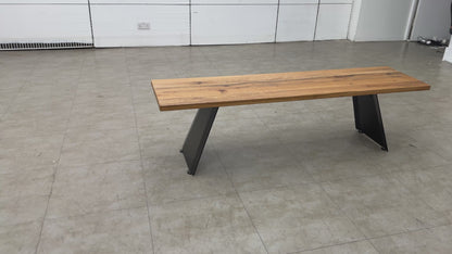'Lucio' 01 Oiled Solid Oak 160cm Dining Bench